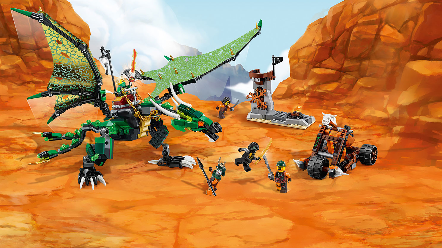 Lego Ninjago. Зелёный Дракон  